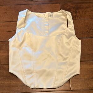 Aritzia Corset Crop Top Silk